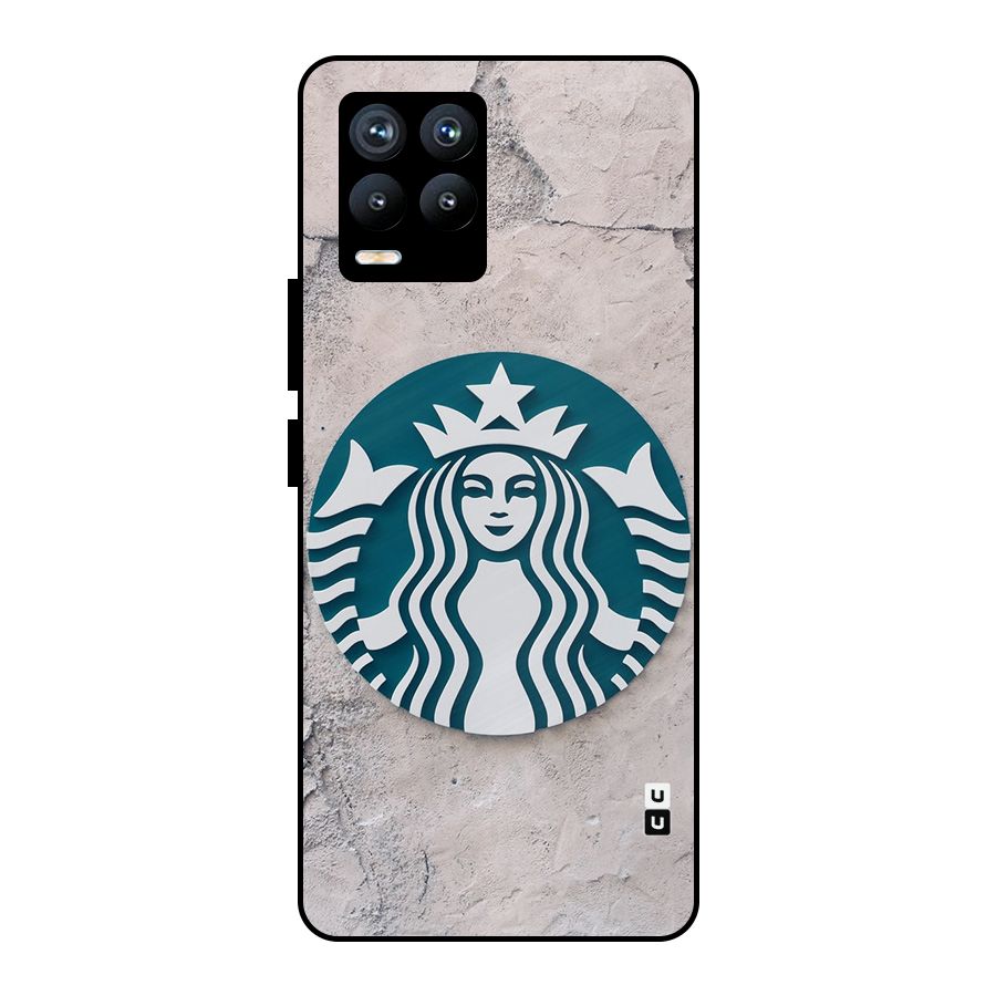 Wall StarBucks Metal Back Case for Realme 8 Pro