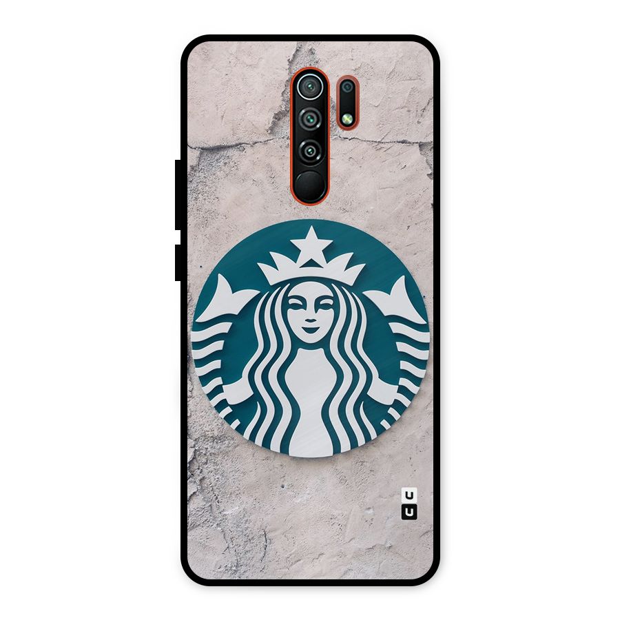 Wall StarBucks Metal Back Case for Redmi 9 Prime