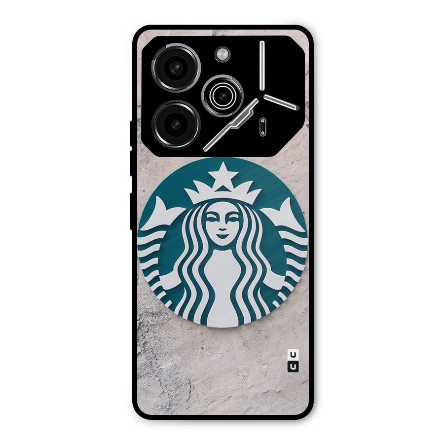 Wall StarBucks Metal Back Case for Tecno Pova 6 Pro