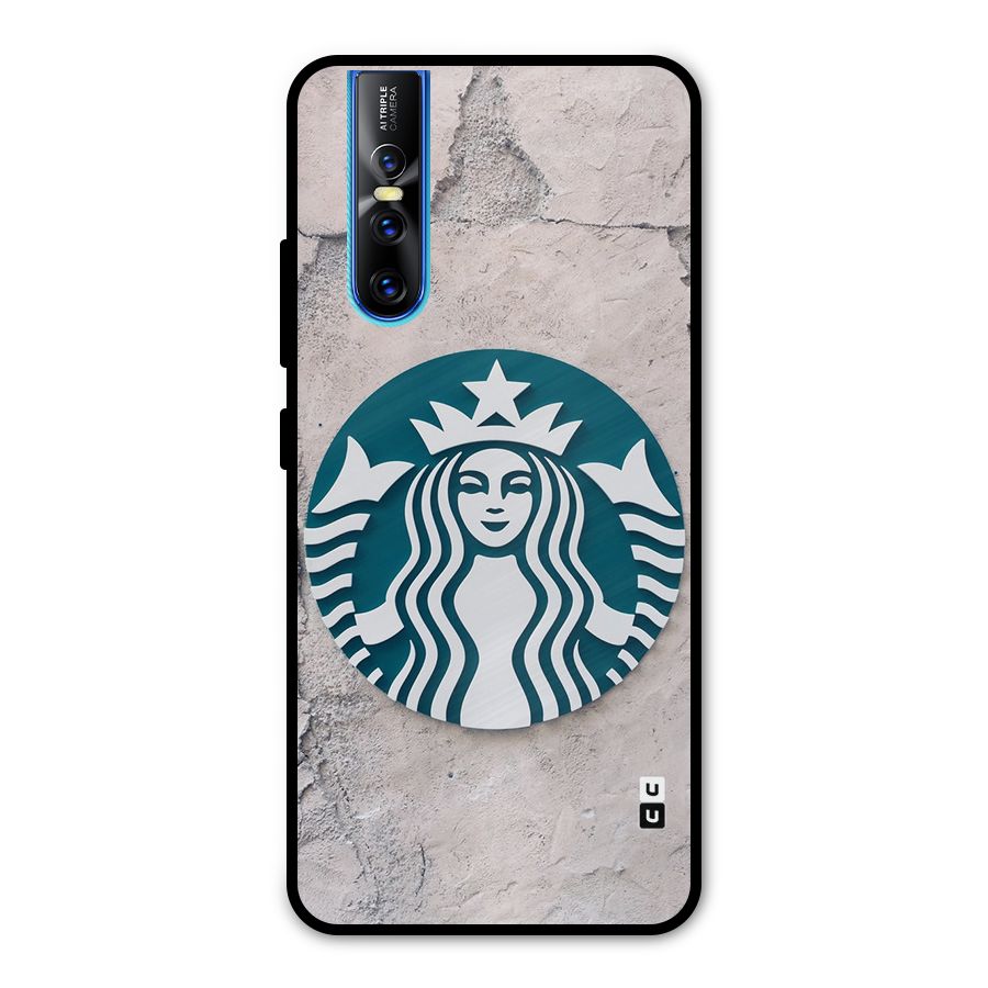 Wall StarBucks Metal Back Case for Vivo V15 Pro