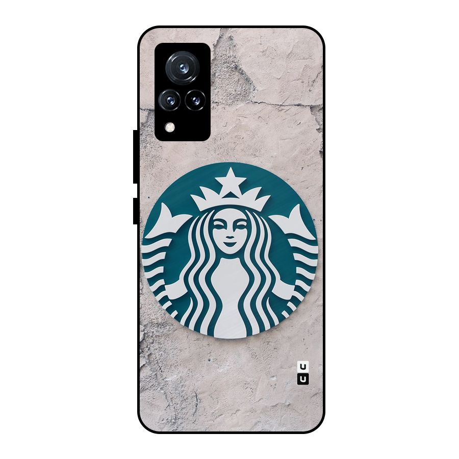 Wall StarBucks Metal Back Case for Vivo V21 5G