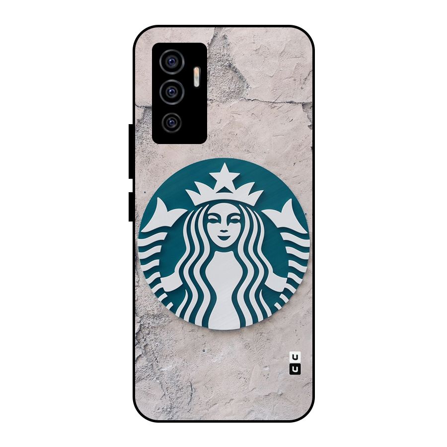 Wall StarBucks Metal Back Case for Vivo V23e