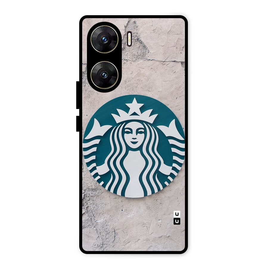 Wall StarBucks Metal Back Case for Vivo V29e