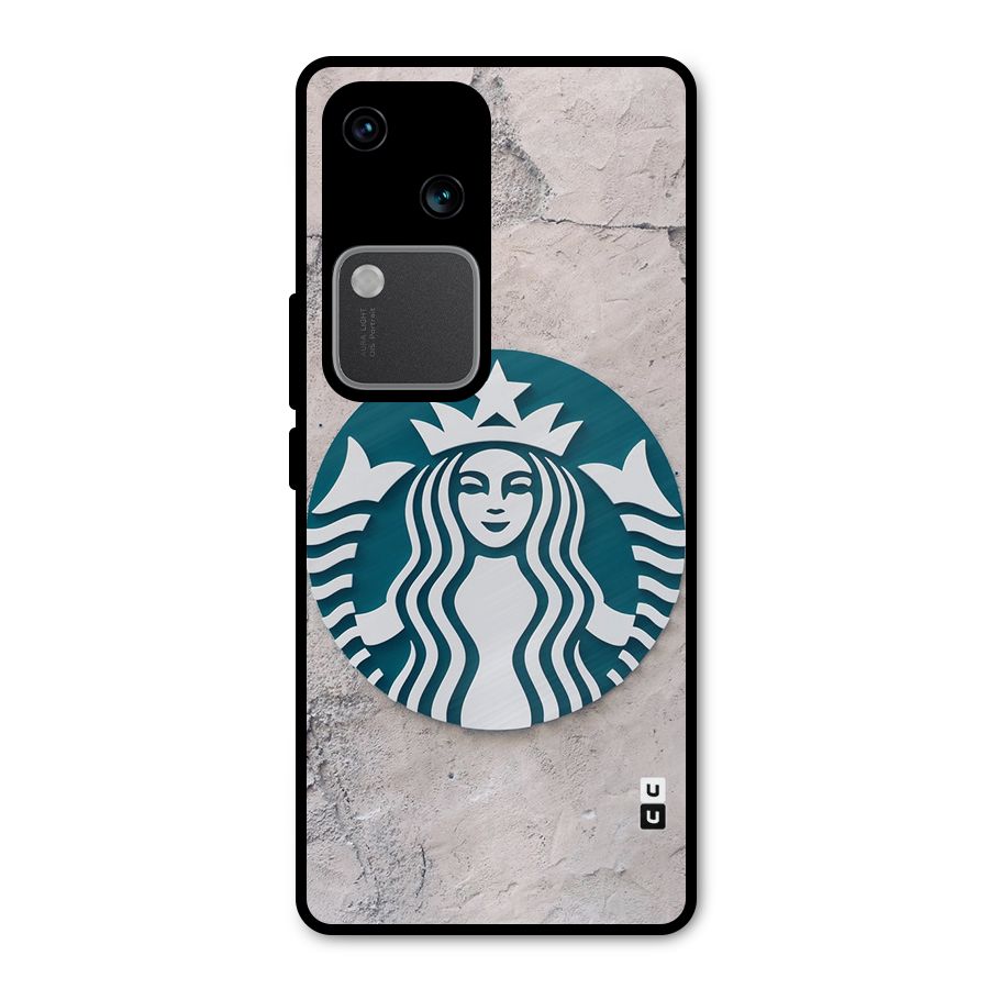 Wall StarBucks Metal Back Case for Vivo V30