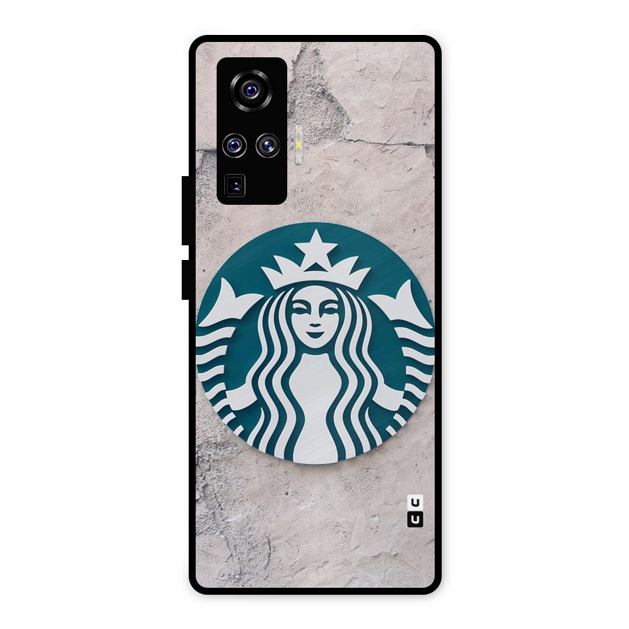 Wall StarBucks Metal Back Case for Vivo X50 Pro