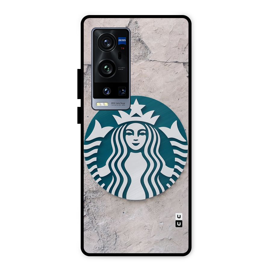 Wall StarBucks Metal Back Case for Vivo X60 Pro Plus