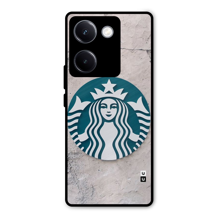 Wall StarBucks Metal Back Case for Vivo Y300 Plus