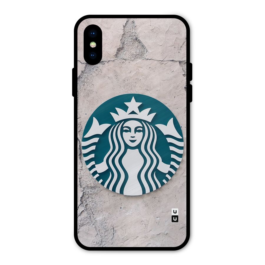 Wall StarBucks Metal Back Case for iPhone XS