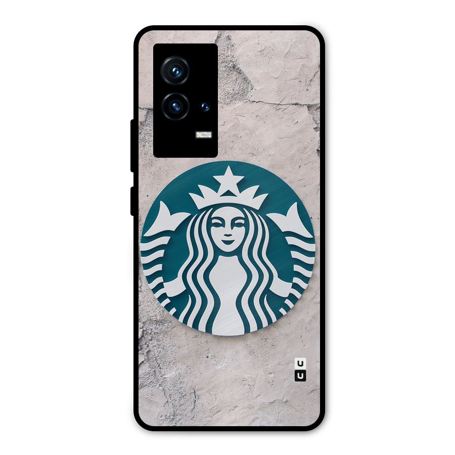 Wall StarBucks Metal Back Case for iQOO 9 5G