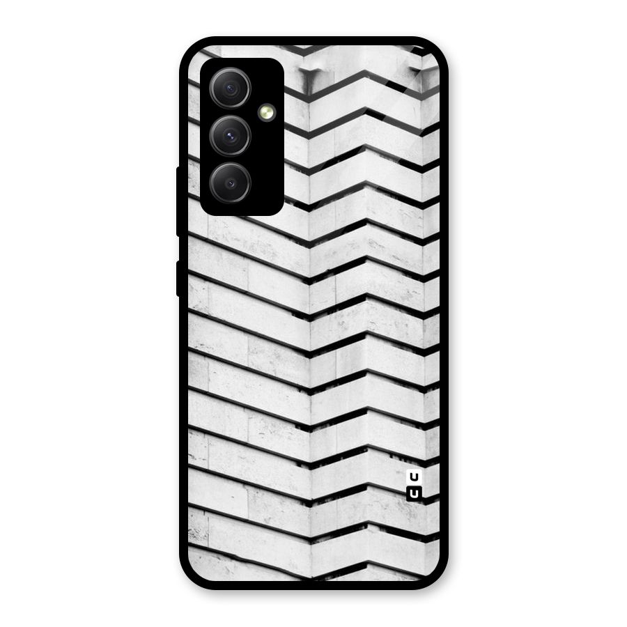 Wall Zig Zag Glass Back Case for Galaxy A34