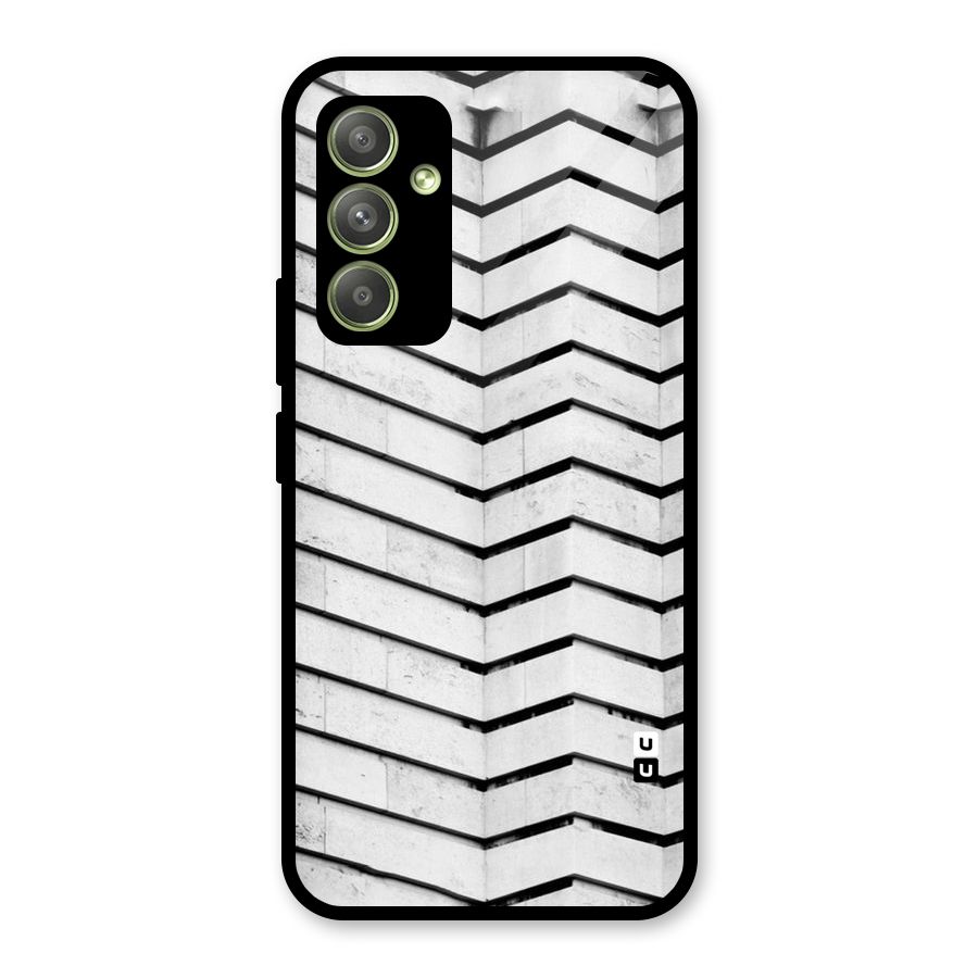 Wall Zig Zag Glass Back Case for Galaxy A54