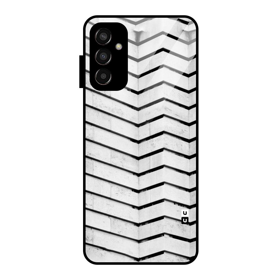Wall Zig Zag Glass Back Case for Galaxy F13