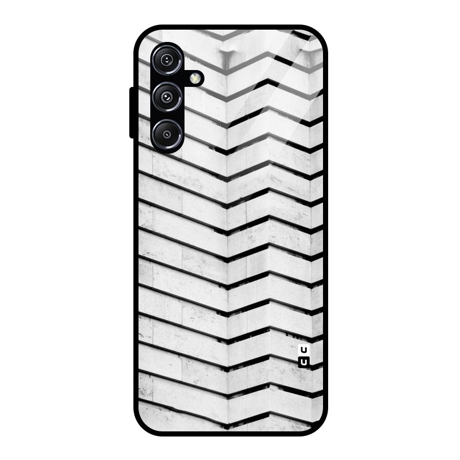 Wall Zig Zag Glass Back Case for Galaxy M34 5G