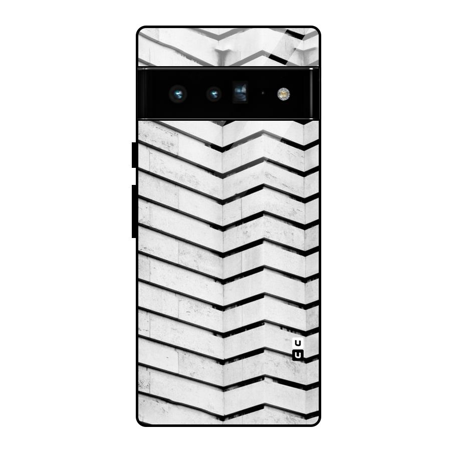 Wall Zig Zag Glass Back Case for Google Pixel 6 Pro