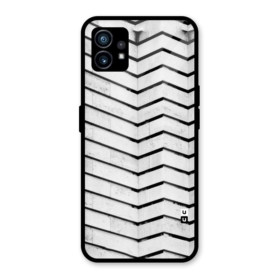 Wall Zig Zag Glass Back Case for Nothing Phone 1