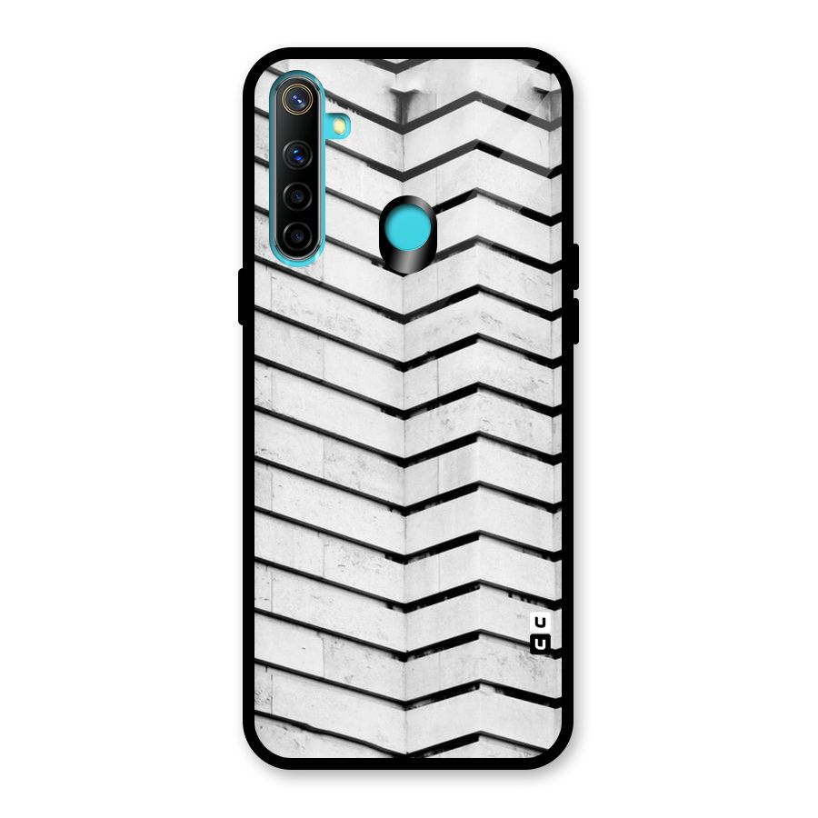 Wall Zig Zag Glass Back Case for Realme 5