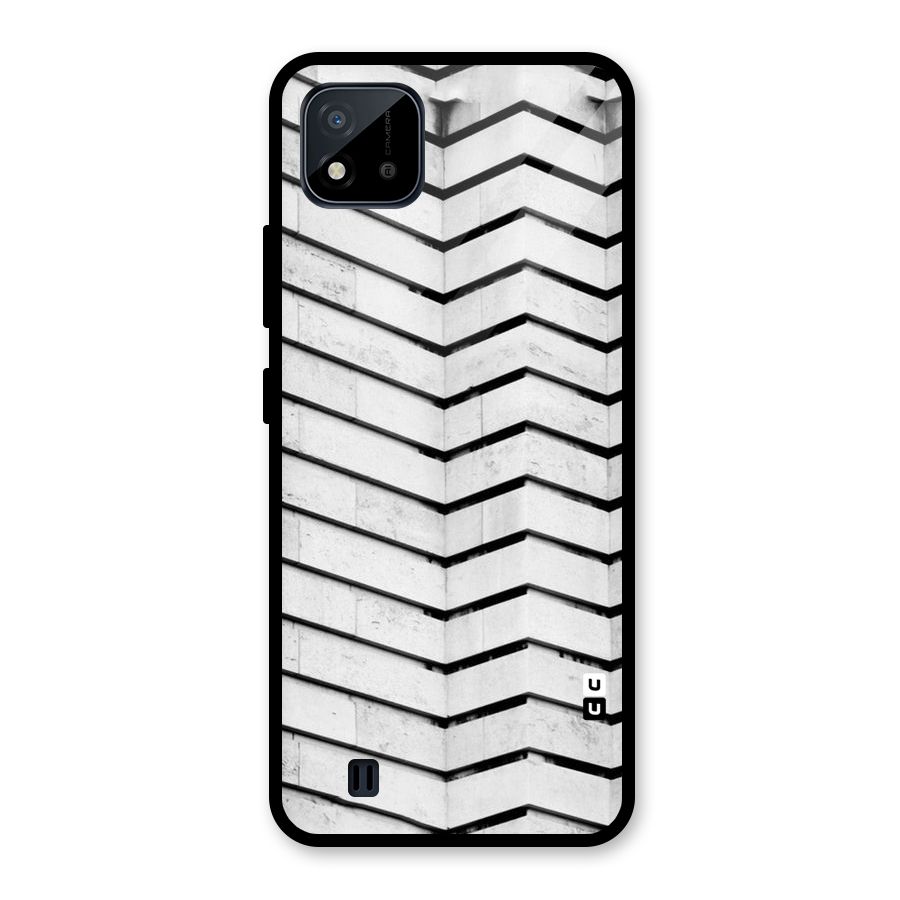 Wall Zig Zag Glass Back Case for Realme C11 2021