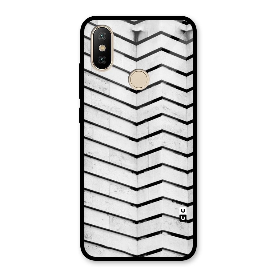 Wall Zig Zag Glass Back Case for Redmi A2