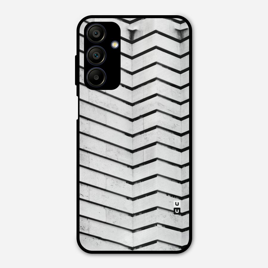 Wall Zig Zag Metal Back Case for Galaxy A15 5G