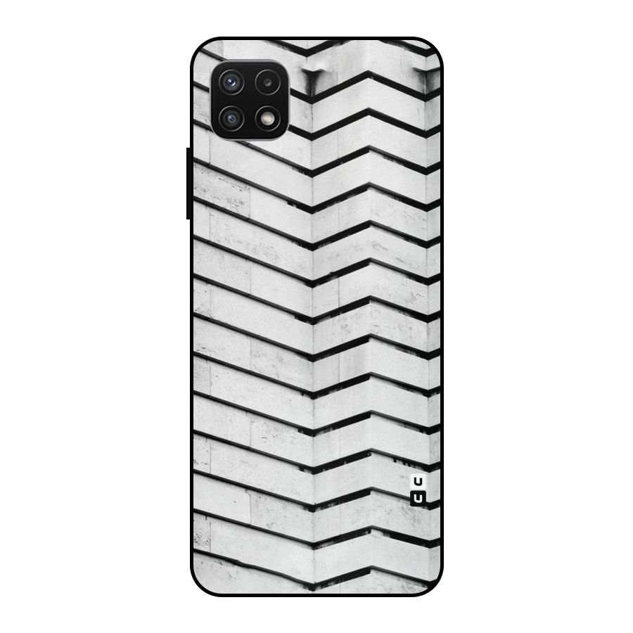 Wall Zig Zag Metal Back Case for Galaxy A22 5G