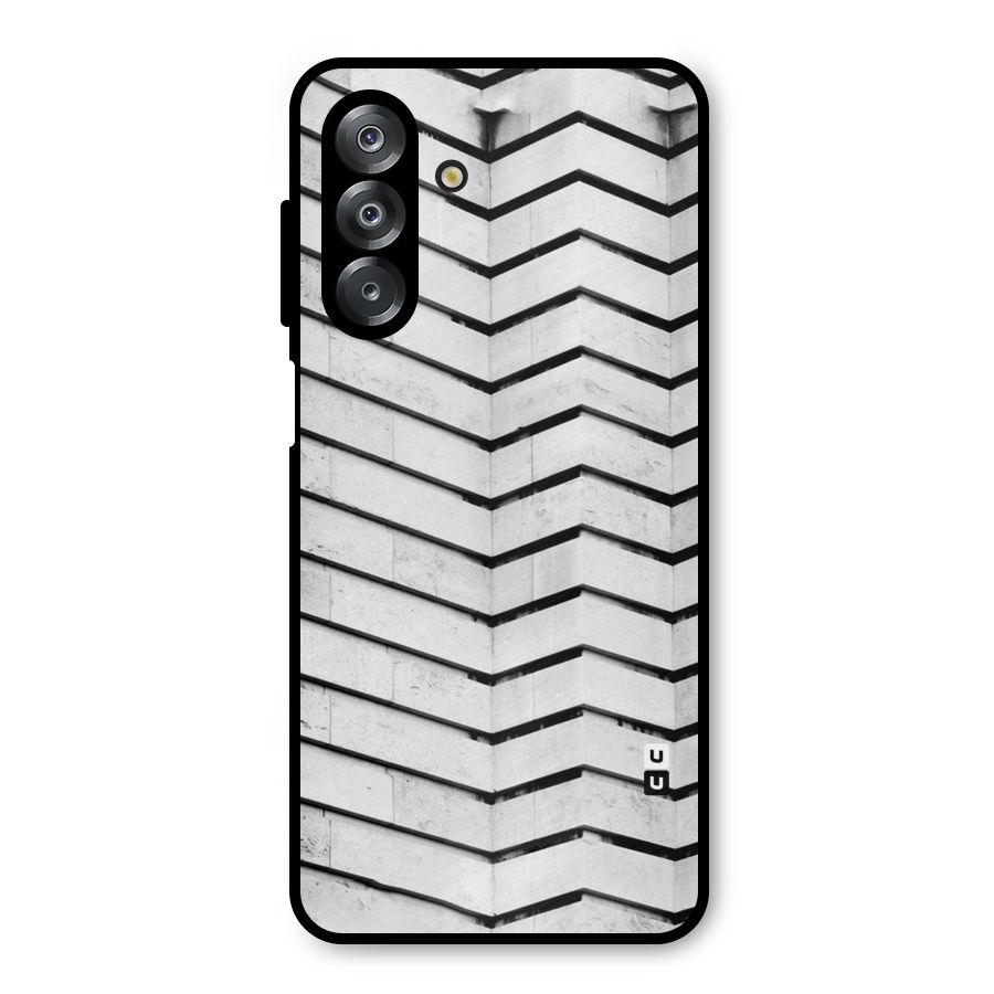 Wall Zig Zag Metal Back Case for Galaxy A26