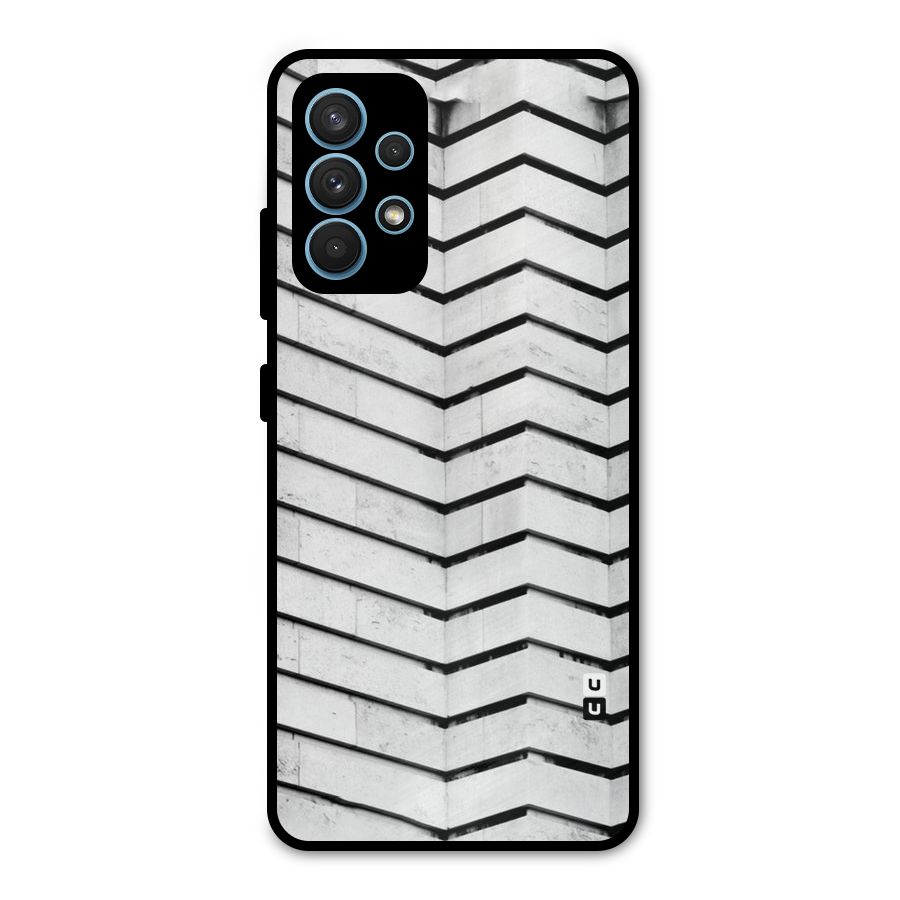 Wall Zig Zag Metal Back Case for Galaxy A32