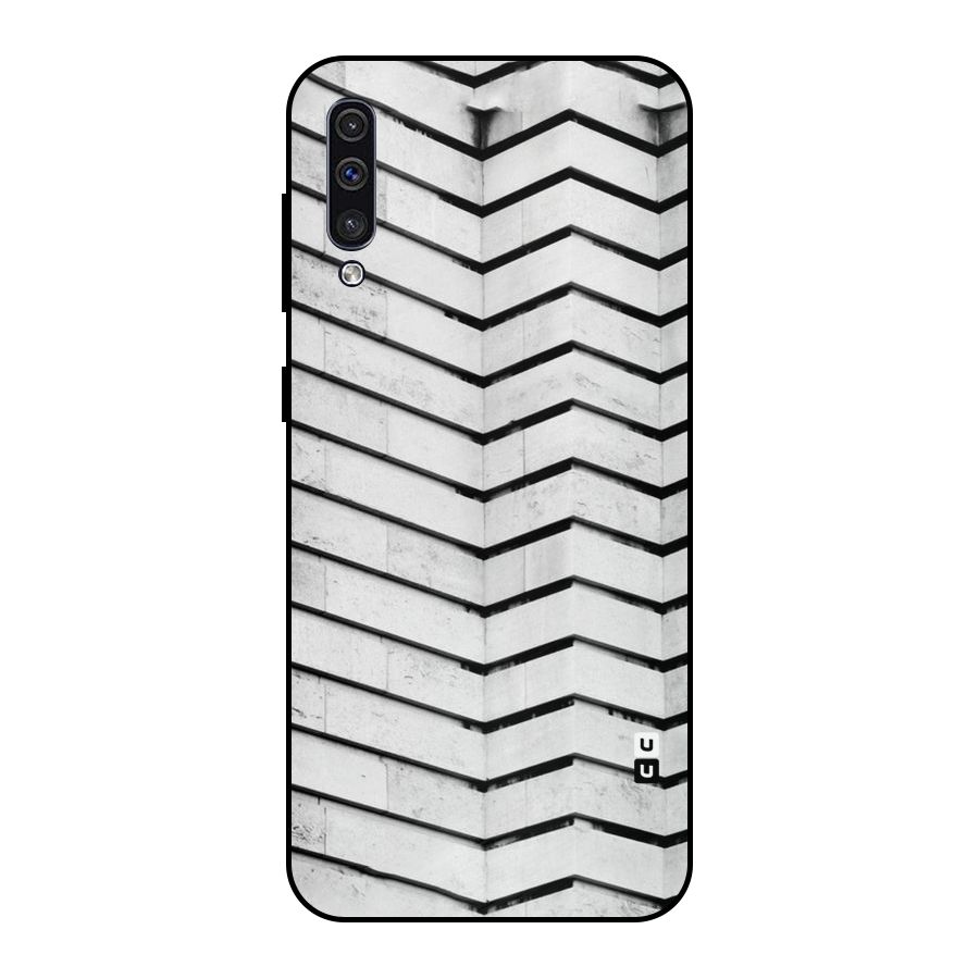 Wall Zig Zag Metal Back Case for Galaxy A50