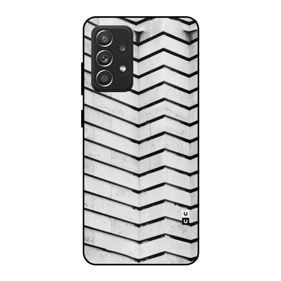 Wall Zig Zag Metal Back Case for Galaxy A52