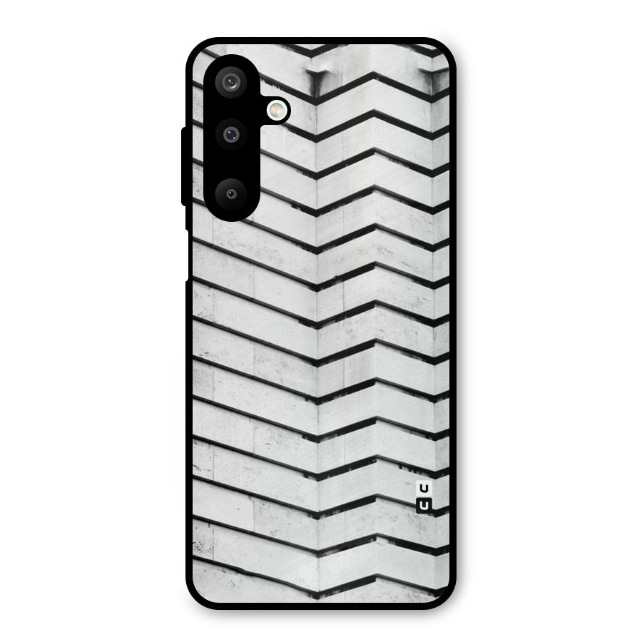 Wall Zig Zag Metal Back Case for Galaxy M16