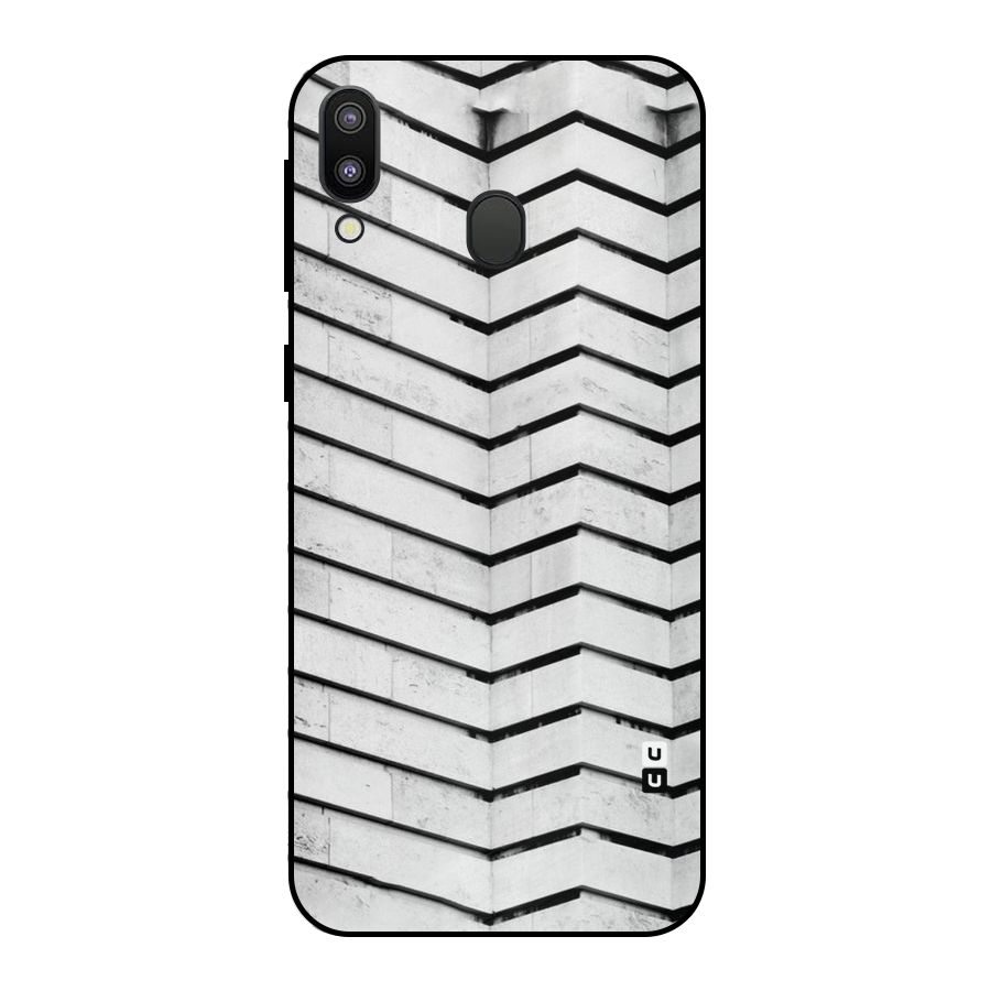 Wall Zig Zag Metal Back Case for Galaxy M20