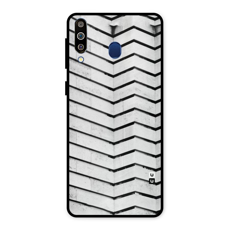 Wall Zig Zag Metal Back Case for Galaxy M30