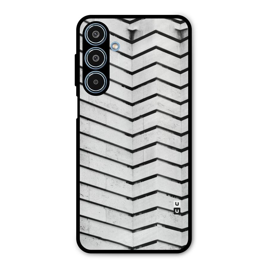 Wall Zig Zag Metal Back Case for Galaxy M35