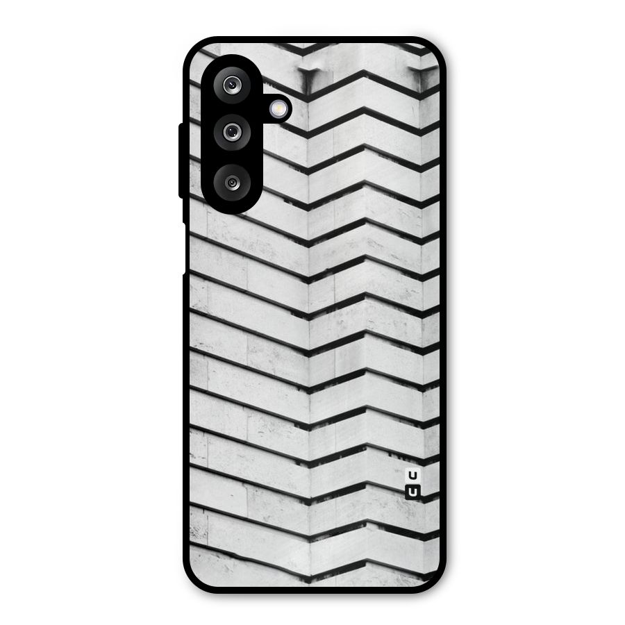 Wall Zig Zag Metal Back Case for Galaxy M36