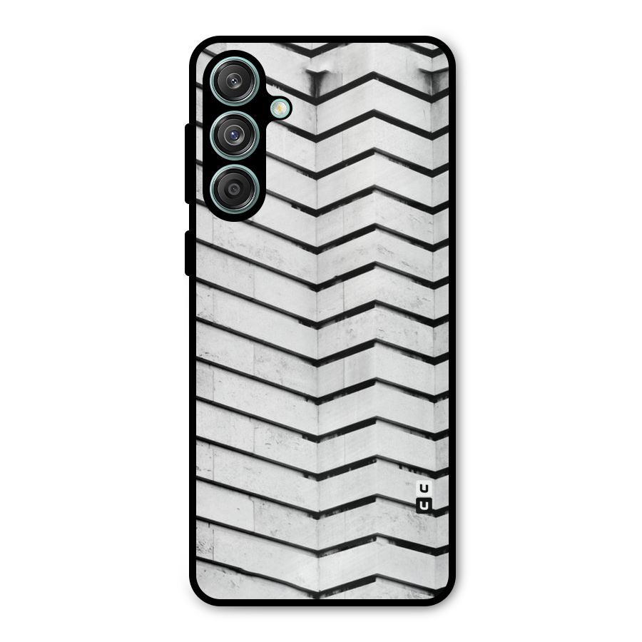 Wall Zig Zag Metal Back Case for Galaxy M55 5G