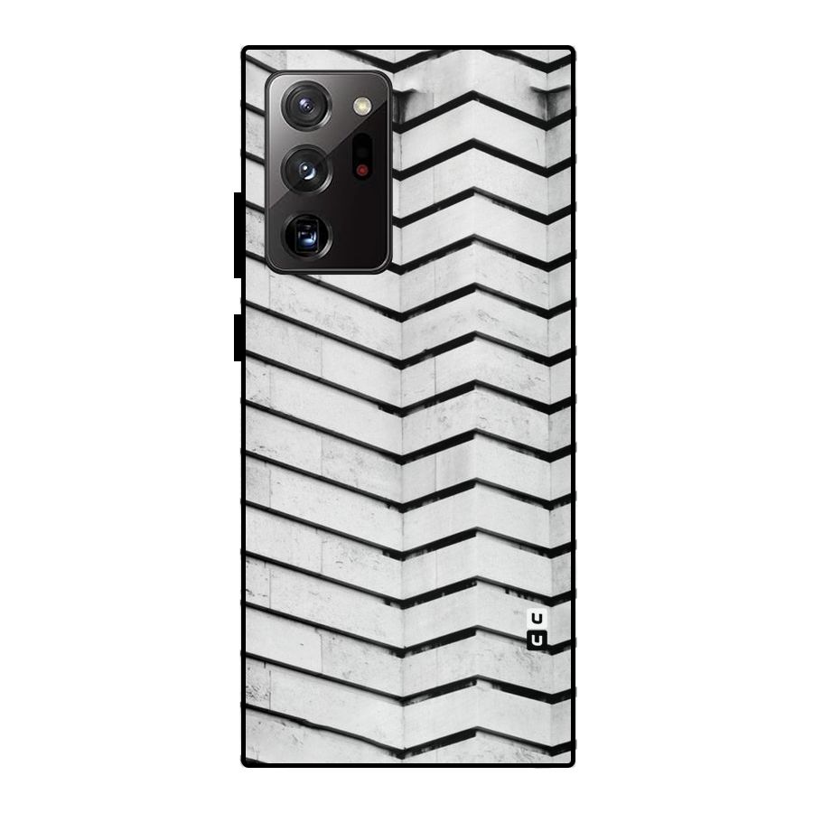 Wall Zig Zag Metal Back Case for Galaxy Note 20 Ultra
