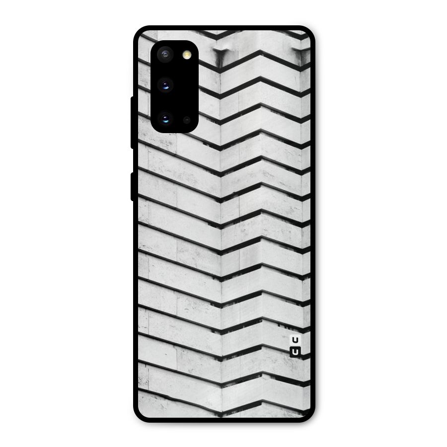 Wall Zig Zag Metal Back Case for Galaxy S20