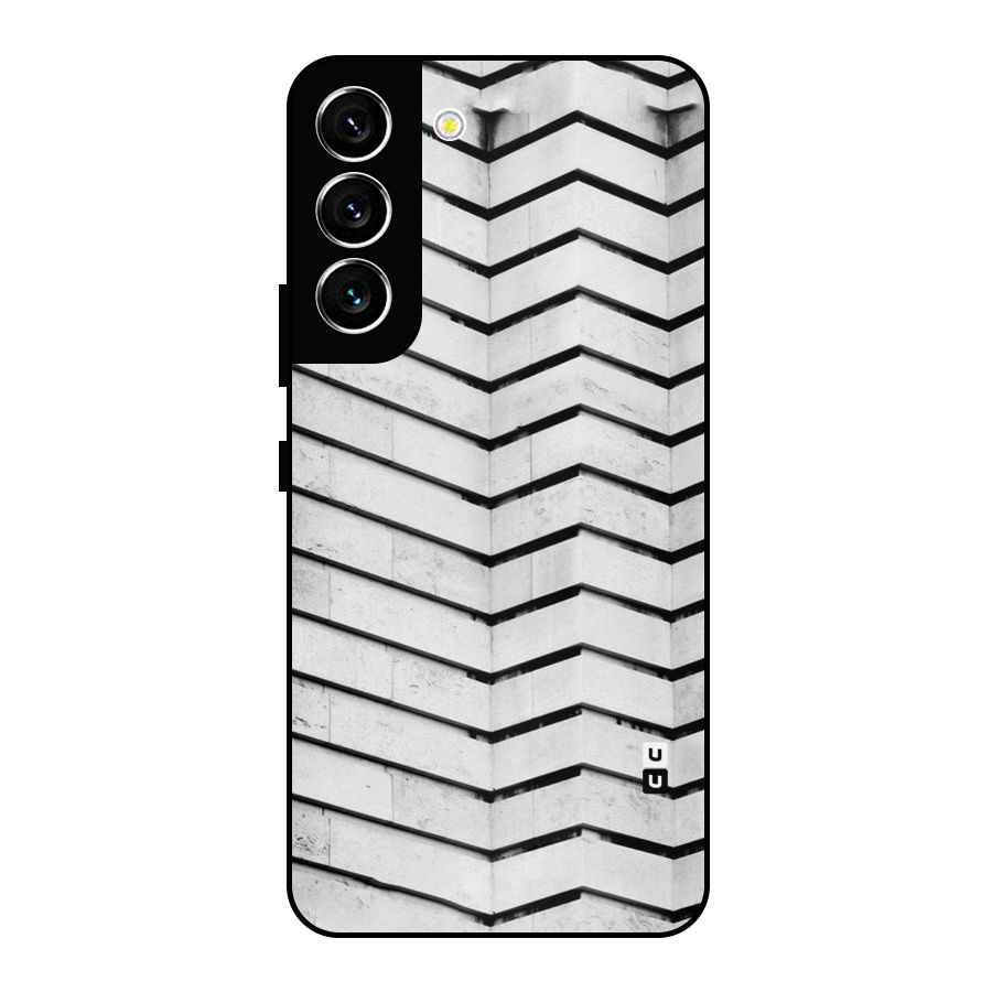 Wall Zig Zag Metal Back Case for Galaxy S22 5G