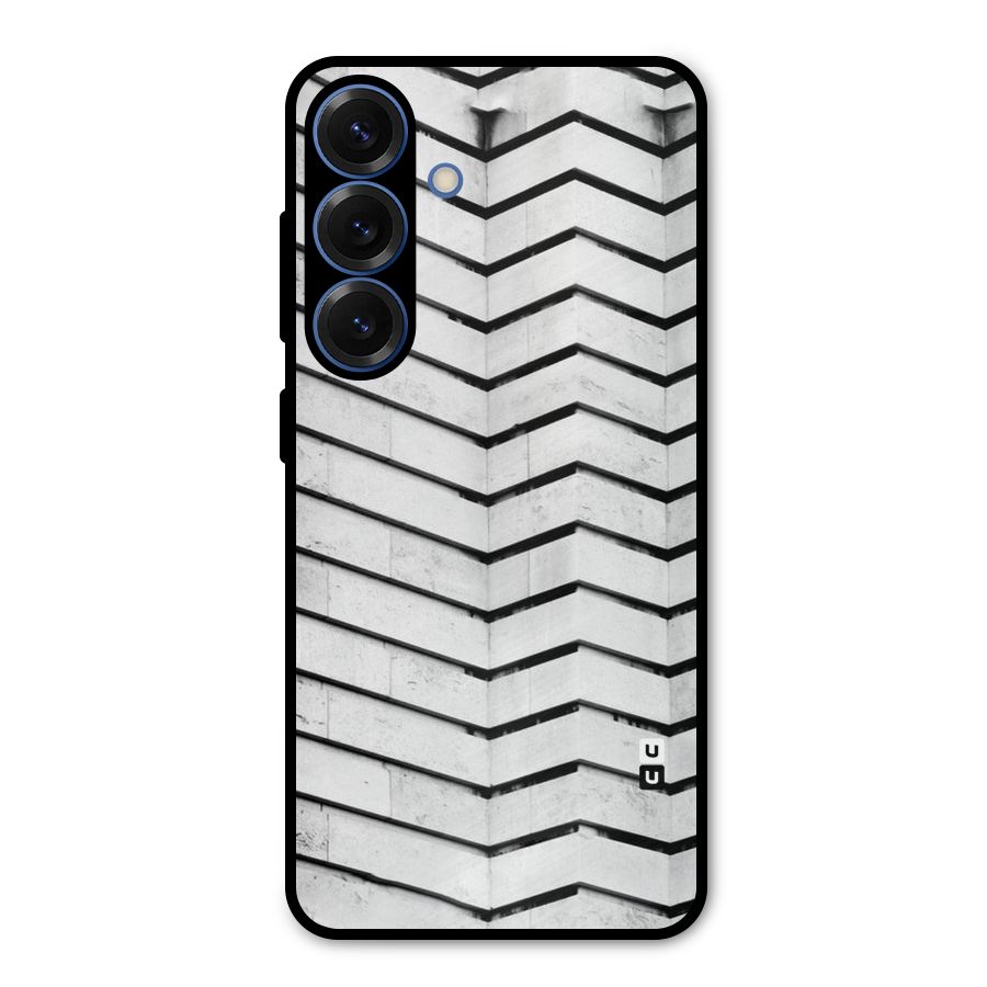 Wall Zig Zag Metal Back Case for Galaxy S25