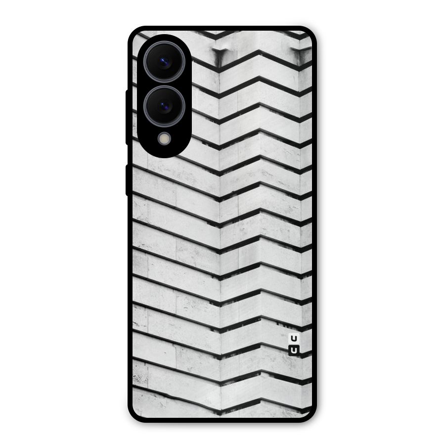 Wall Zig Zag Metal Back Case for Galaxy S25 Edge