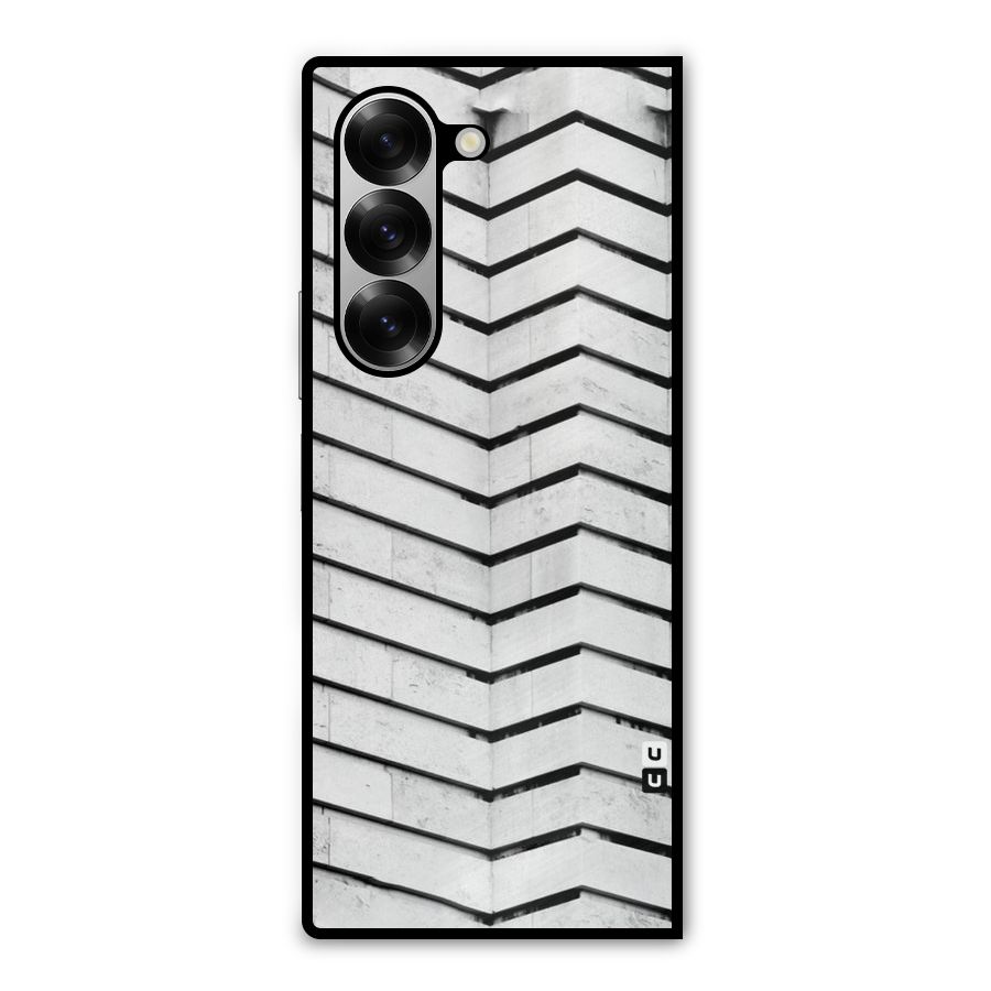 Wall Zig Zag Metal Back Case for Galaxy Z Fold6