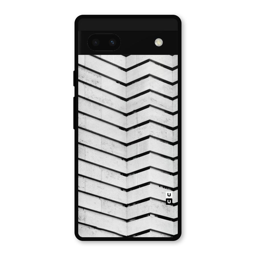 Wall Zig Zag Metal Back Case for Google Pixel 6a