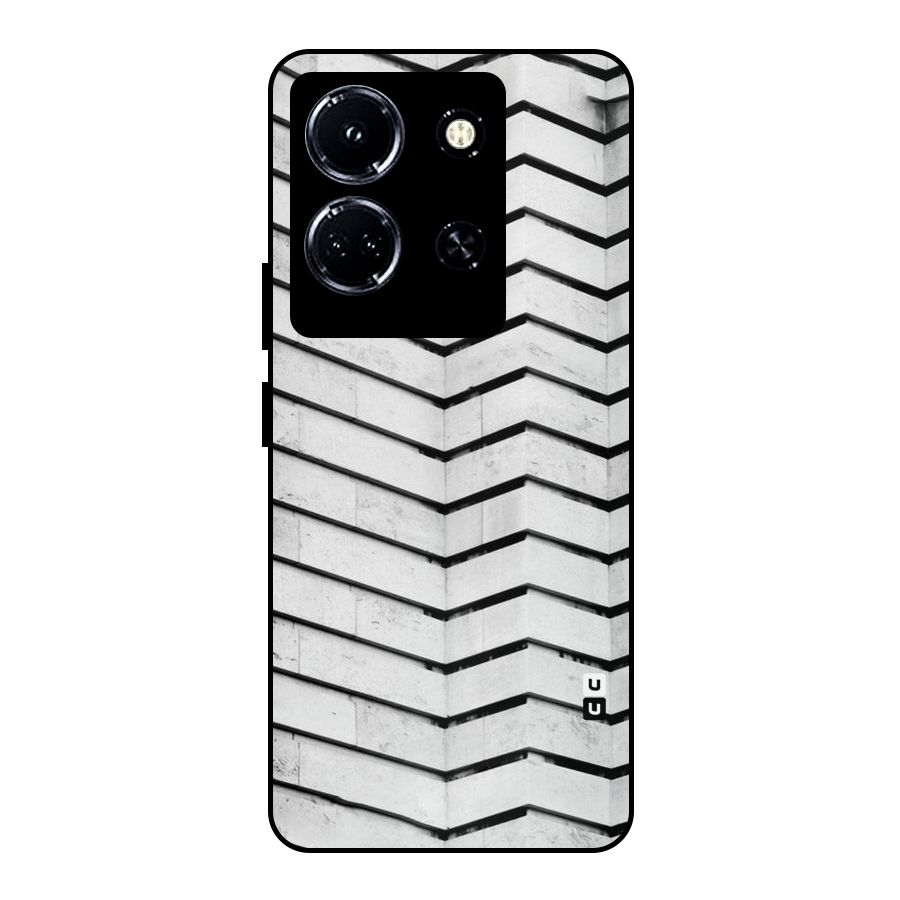 Wall Zig Zag Metal Back Case for Infinix Note 30 5G