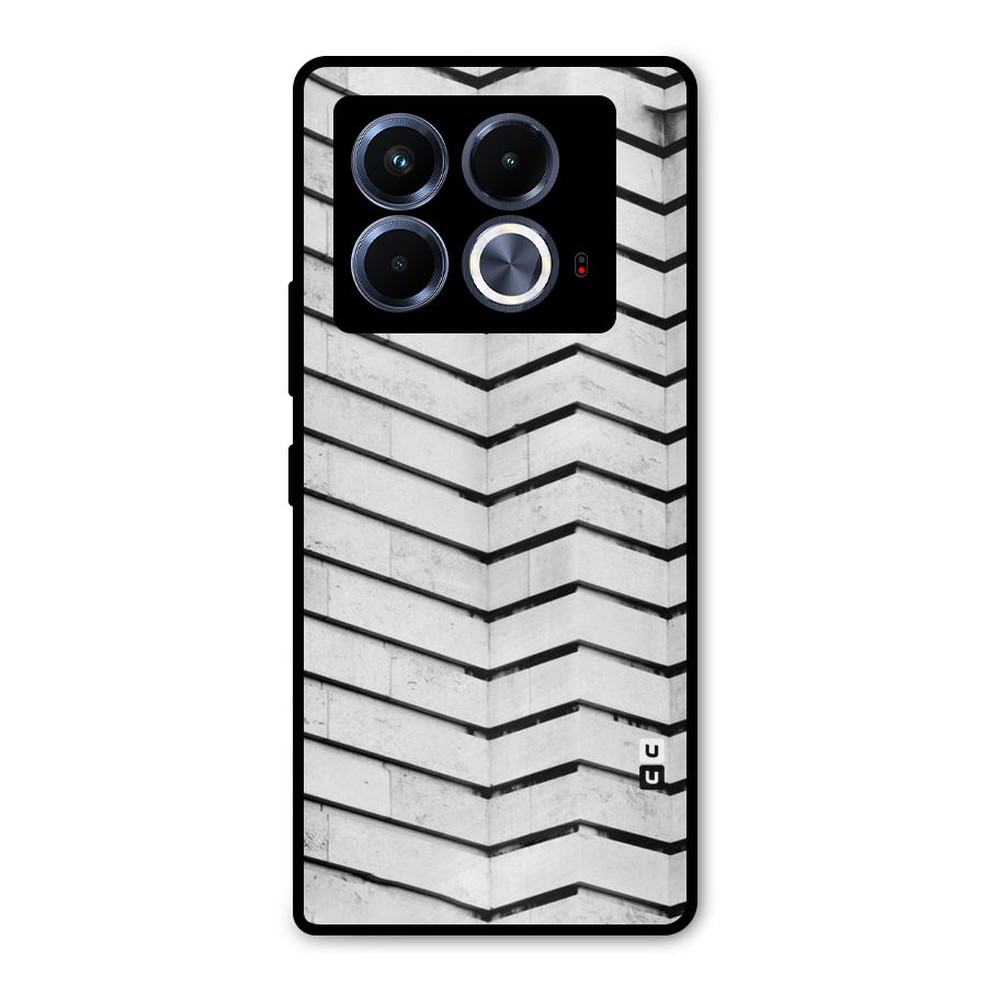 Wall Zig Zag Metal Back Case for Infinix Note 40 5G
