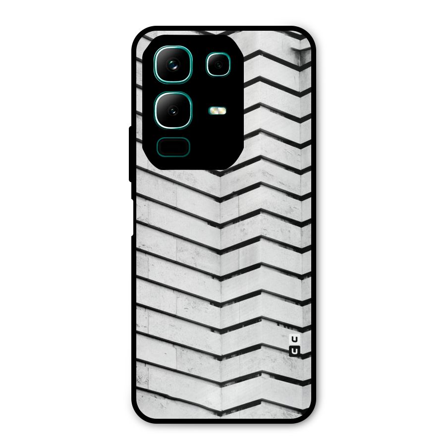 Wall Zig Zag Metal Back Case for Infinix Note 50x