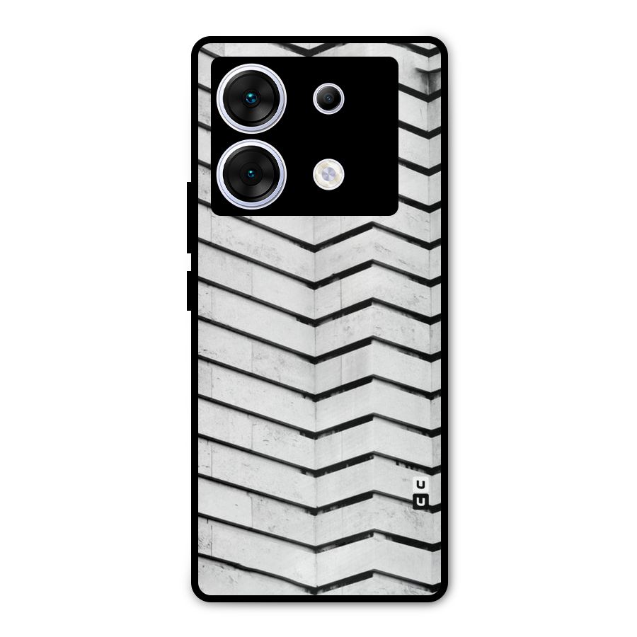 Wall Zig Zag Metal Back Case for Infinix Zero 30 5G