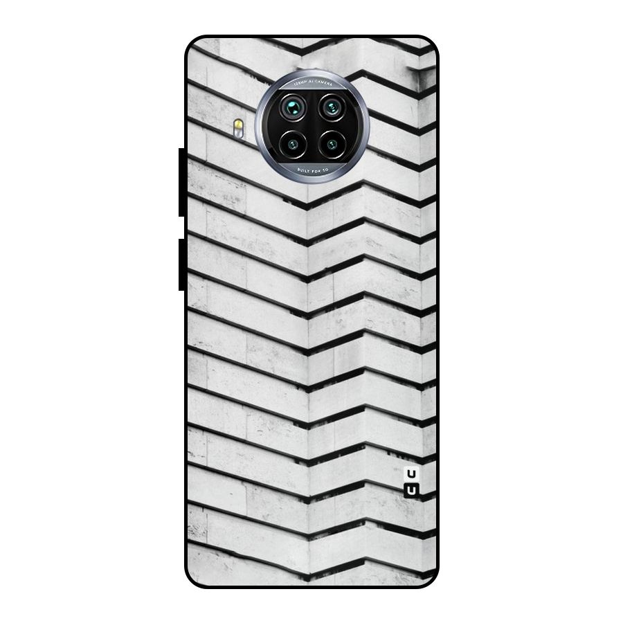 Wall Zig Zag Metal Back Case for Mi 10i