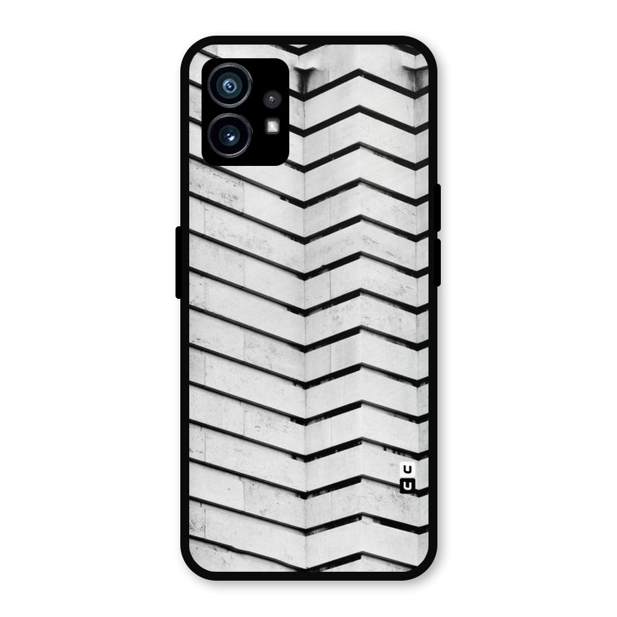 Wall Zig Zag Metal Back Case for Nothing Phone 1
