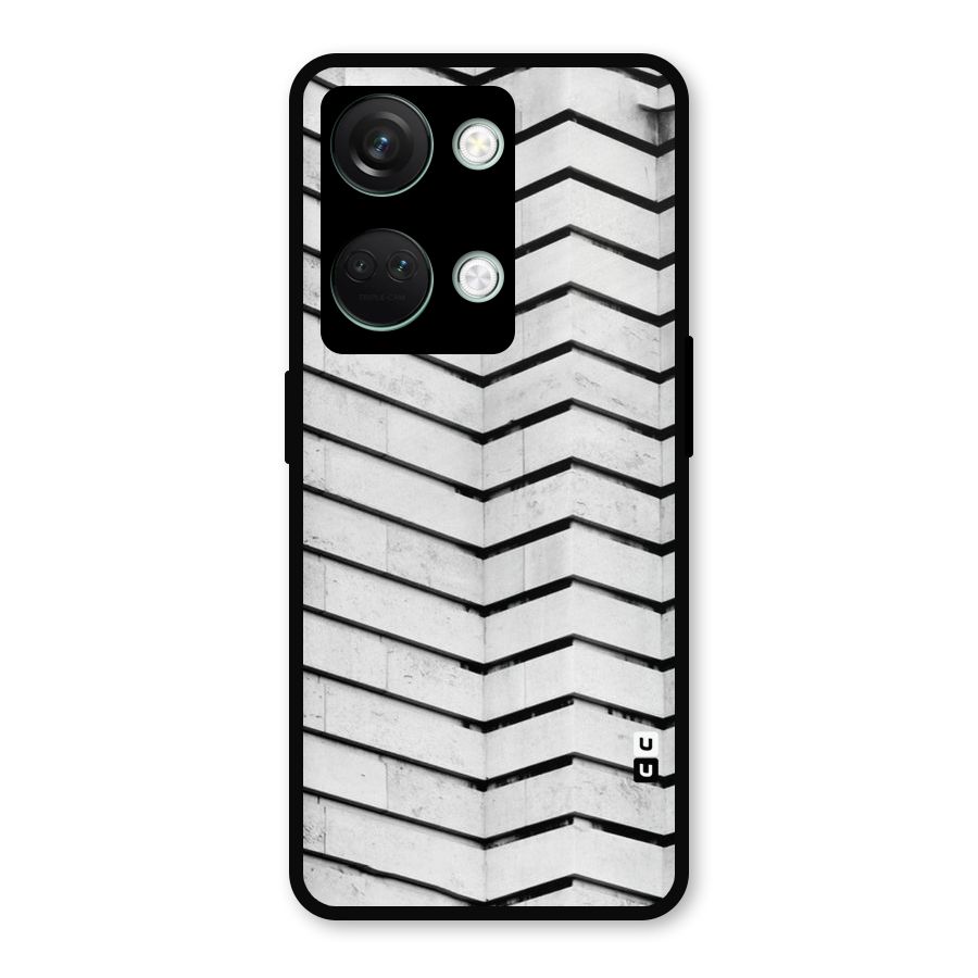 Wall Zig Zag Metal Back Case for OnePlus Nord 3