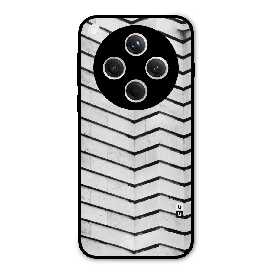Wall Zig Zag Metal Back Case for Oppo Find X8