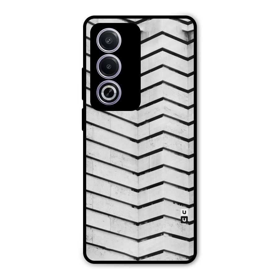 Wall Zig Zag Metal Back Case for Oppo K12x